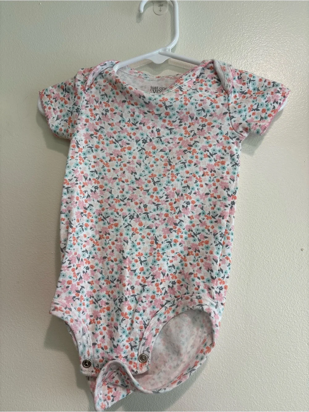 3-6 month baby girl short sleeve onesie bundle sister Dino flower owl